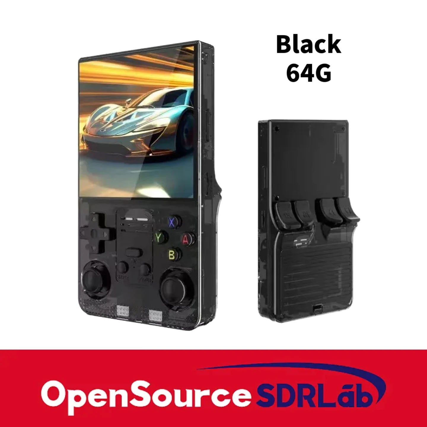 Open source handheld 4.1-inch high-definition large screen dual joystick 3D classic game R36S PSP game handheld