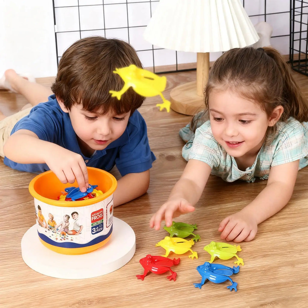 Frog Toy Jumping Frog Funny Educational Games 12 Pieces Finger Press Animal Toys for Kids Boys Girls Travel Bedroom Classroom