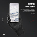 Winter Cycling Gloves Men Women Motorcycle Fleece Sport Zipper Autumn Touch Screen Warm Water-Repellent Windproof Non-slip Glove