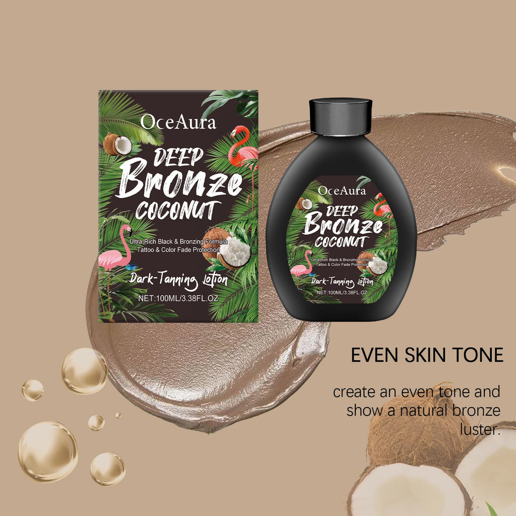 100ML Self Tanning Lotion Deep Moisturizing Non-greasy Improve Healthy Tone Bronzer Wheat Skin Sunless Tanning Cream for Summer