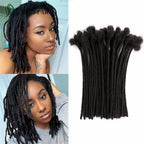 Human Hair Dreadlocks Extensions Brazilian Real Human Hair locks Extensions Handmade Dreadlocks for Women/Men 8-24 Inch