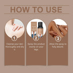 100ml Leg Makeup Long Lasting Waterproof Anti-Transfer Concealer Darkening Spray Even Skin Tone Wheat Tan Brown Tanning Spray