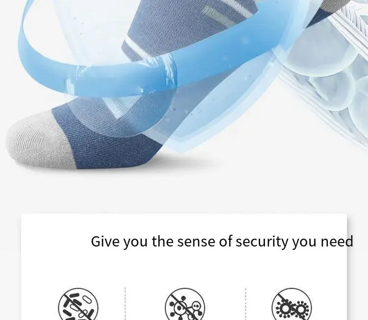 Men's 100% Cotton Casual Socks for Spring and Summer, Men's Antibacterial & Deodorant Business Socks, High-Quality Sports Socks