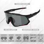 BUCKLOS Polarsized Cycling Glasses UV400 Road Mountain Bike Goggles TR-90 Frame Windproof Outdoor Sports Eyewear Cycling Parts