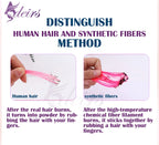 ADEIRS Color  8D Tip Hair Extensions 100% Real Human Hair Microbeads Extensions Color Purple Blue Pink Gray 18-20inch