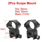 2PCS Hunting Rifle Scope Mount Ring for Dia 25.4mm 30mm 35m Tactical Scope Flashlight 11mm 20mm Picatinny Rail Mount Accessories