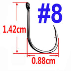 100/50/25 pcs Iseama Carp Fishing Hook Offset Circle Hook Single Fly Fishing Jig Hook Barbed sea Fishhook Tackle Accessories