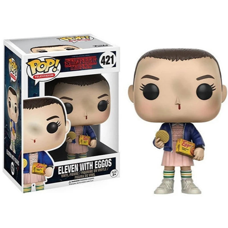NEW!!! FUNKO POP Stranger Series #1462 Eddie #1250 Dustin Steve Robin Eleven Vinyl Action Figure Collection Models for Gifts