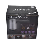 500ML Turkish Electric Kettle Portable Stainless Steel Teapot Water Boiler 220V Home Tea Pot Coffee Maker Machine 5 Cup 주전자 전기포트