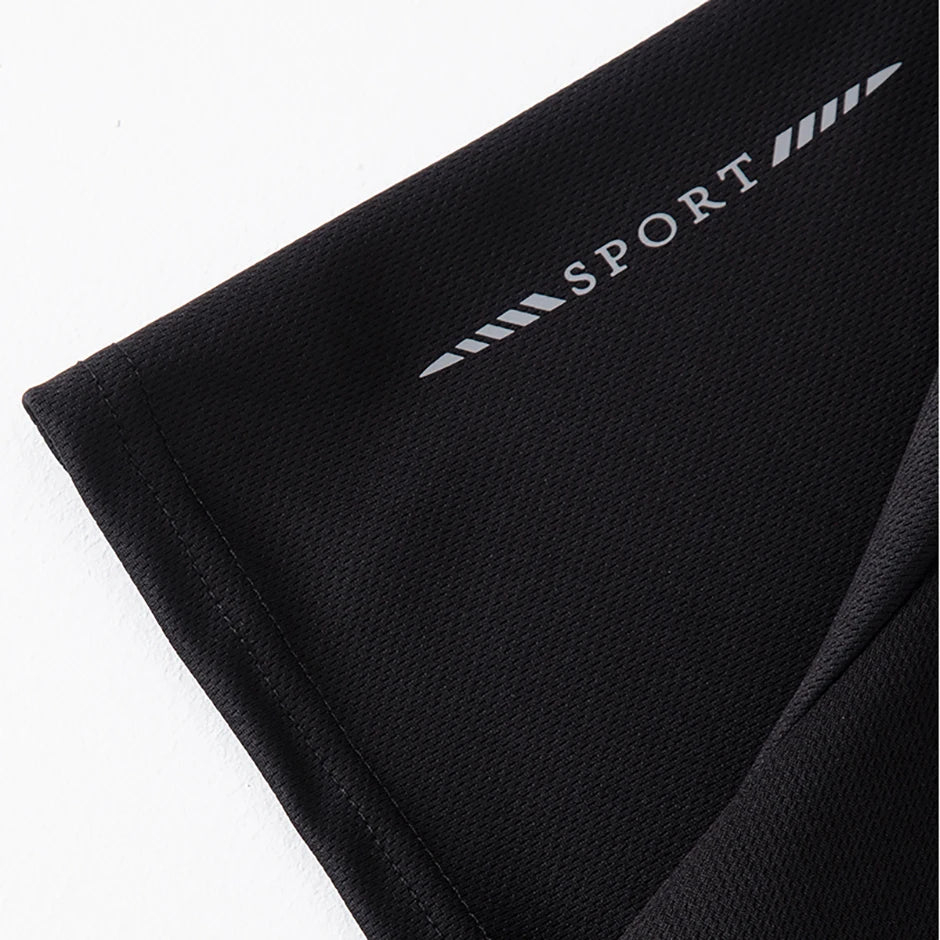 4/1 Pcs Men's Summer Multicolor Quick-drying Sports Short Sleeve Loose Breathable Fitness Running Badminton T Reflective Strip