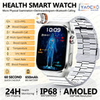 2026 New Nursing Grade Uric acid Blood lipids Smart Watch Men ECG+PPG Blood Pressure Heart Rate Bluetooth Call Health Smartwatch