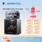 Anycubic Kobra S1 Combo Multi-Color 3D Printer High Precision Core XY Stable Structure Ultra-Quiet Max Speed 600mm/s 3D Printer