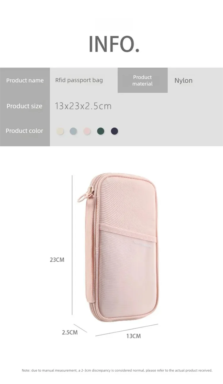 RFID Blocking Passport Holder Travel Wallet Durable Anti-Theft Card Slots Protective Case Flights Travel Organizer for Women Men