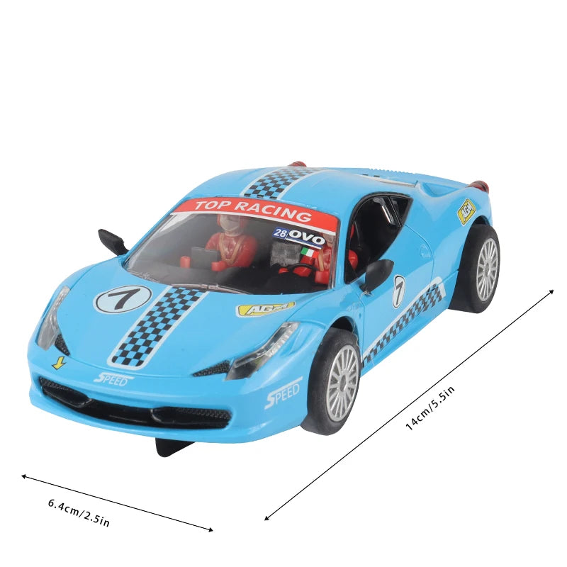 Analog Slot Car 1 32 Scale Racing Police Toy For Children Electric Race Track