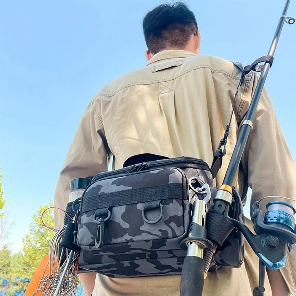 Mens Bags Fishing Back Pack Tool Backpack Shoulder Bag Goods Backpacks Sea Supplies Outdoor Rucksack Camo Entertainment Sports