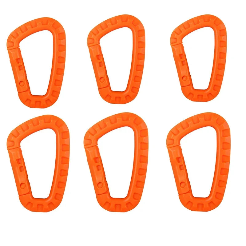 Tactical Carabiner Carabina Karabiner Clip Plastic Cadet Hiking Camping