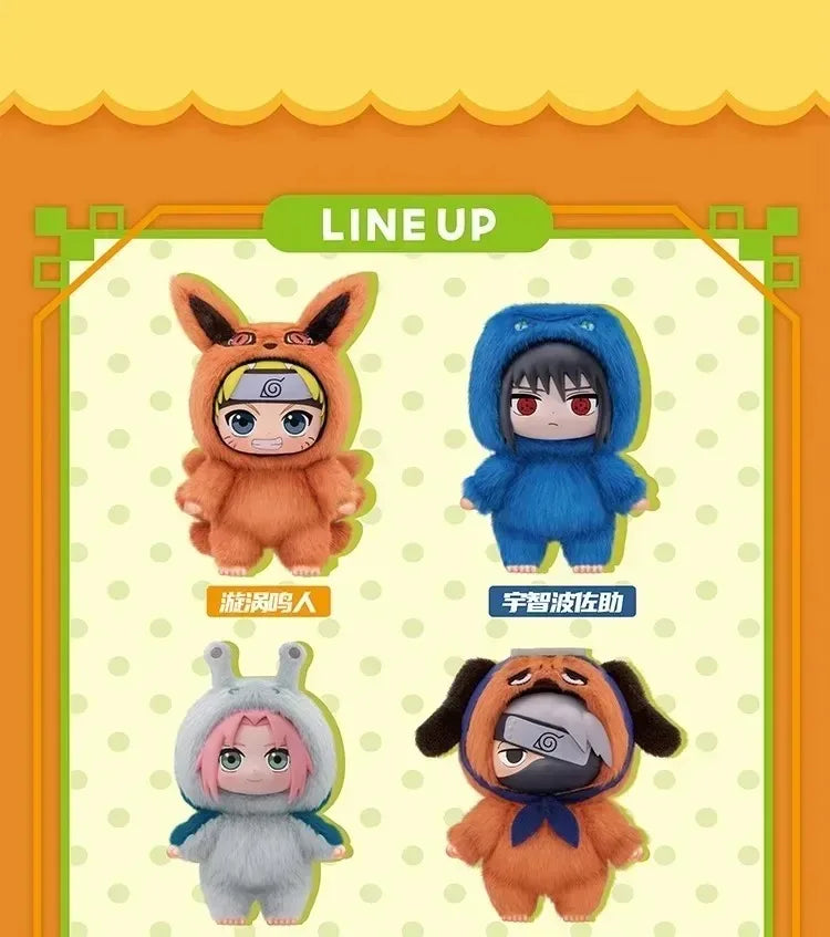 *In Stock  Naruto Itachi Sasuke Kakashi Gaara Series Blind Box Trendy Toy Figure Plush Pendant Collection Christmas Gift