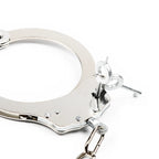 DUTRIEUX Stainless Steel Handcuffs BDSM Bondage Set Adjustable Metal Ankle Cuffs Chain Fetish Restraints Sex Toys For Couples