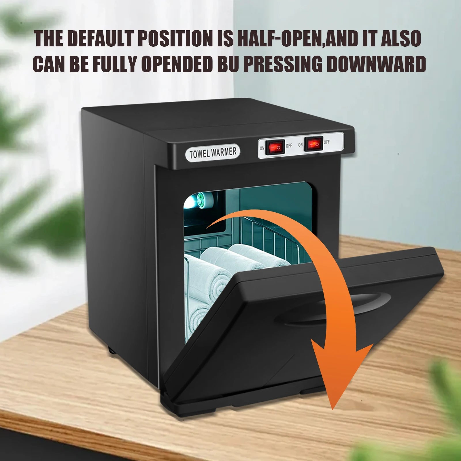 150W UV Ozone Heated Towel Sterilizer Cabinet  5L Fast Warm-Up for Spa Nail Salon 3-in-1 Disinfection with Heat & UV & Ozone