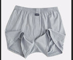 Men's Aro Pants Underwear 100% Pure Cotton Home Sleeping Pants Loose Breathable Men's High Waisted Four Corner Boxers Shorts