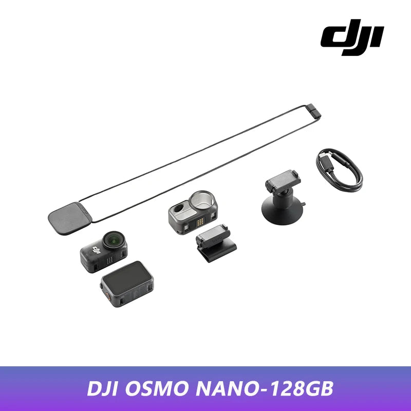 DJI Osmo Nano Bundle Standard 128G / 64GB Petite Camera Vlog 4K/60fps & 143 ° Wide FOV All-New 1/1.3 "Sensor Dual DJI Microphones New Original
