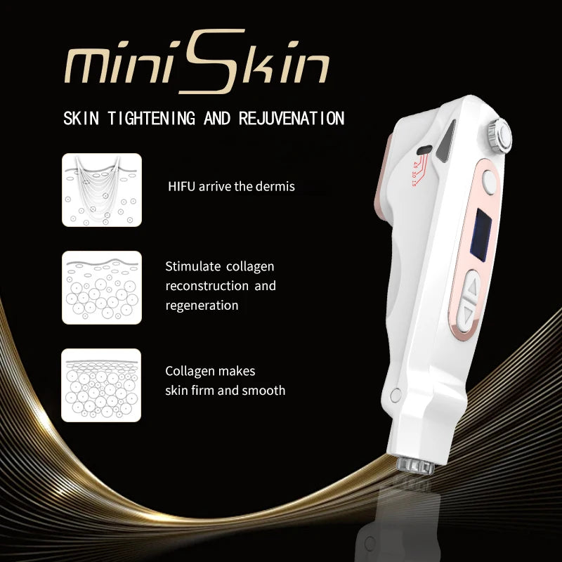 Professional Mini HIFU Facial Rejuvenation Anti Aging Wrinkle Beauty Machine Ultrasonic Skin Care SPA Salon Home Use For Women