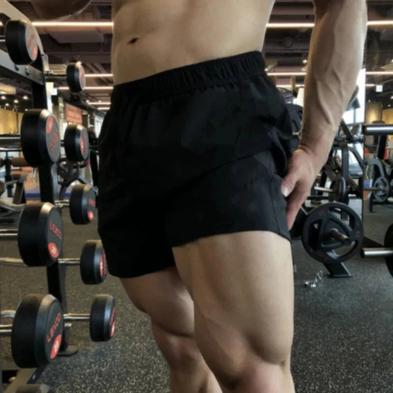 Summer Men'S Large Size Casual Shorts Beach Pants Running Sport Straight Short Pants Male Thin Sweatpant Leisure Loose Shorts