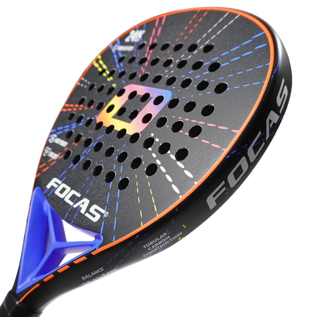 FOCAS 2026 Padel 24K carbon fiber plate tennis racket surface treatment