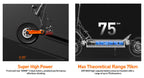JOYOR S10-S-Z E Scooter 60V 18Ah Dual Motor 2000W 10 Inch Tire Adult Black Escooter Max Speed 65km/h Range 70-85km