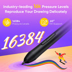 XPPen Deco 640 Graphics Pen Tablet 16384 Pressure Level 60°  Tilt Support 8 shortcut keys for PC Android Game osu