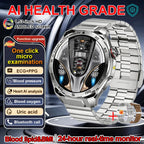ECG High-end Health Smart Watch Men Blood pressure lipids bloodoxygen Body analysis Uric acid Health Tracker Smartwatch Men lady