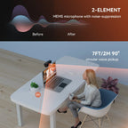 Nuroum 2K QHD Webcam 1440P 30FPS&1080P 60FPS Dual Mode, AI Noise Cancelling Mic,Streaming Camera, USB Plug & Play for PC/Mac