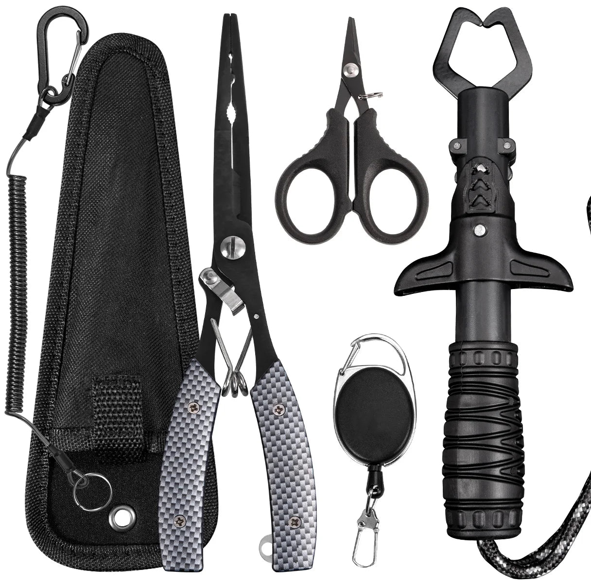 Multifunctional fishing accessories: stainless steel fishing pliers, seawater-resistant, outdoor fishing tools, men's gifts Main image