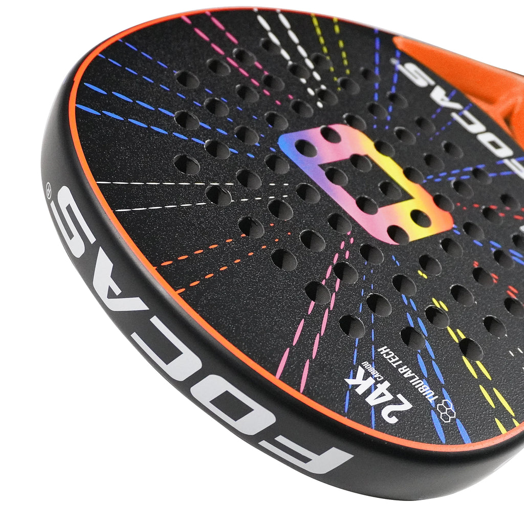 FOCAS 2026 Padel 24K carbon fiber plate tennis racket surface treatment