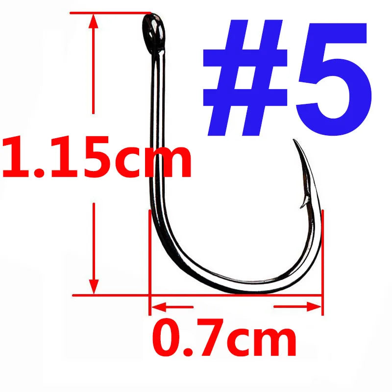 100/50/25 pcs Iseama Carp Fishing Hook Offset Circle Hook Single Fly Fishing Jig Hook Barbed sea Fishhook Tackle Accessories