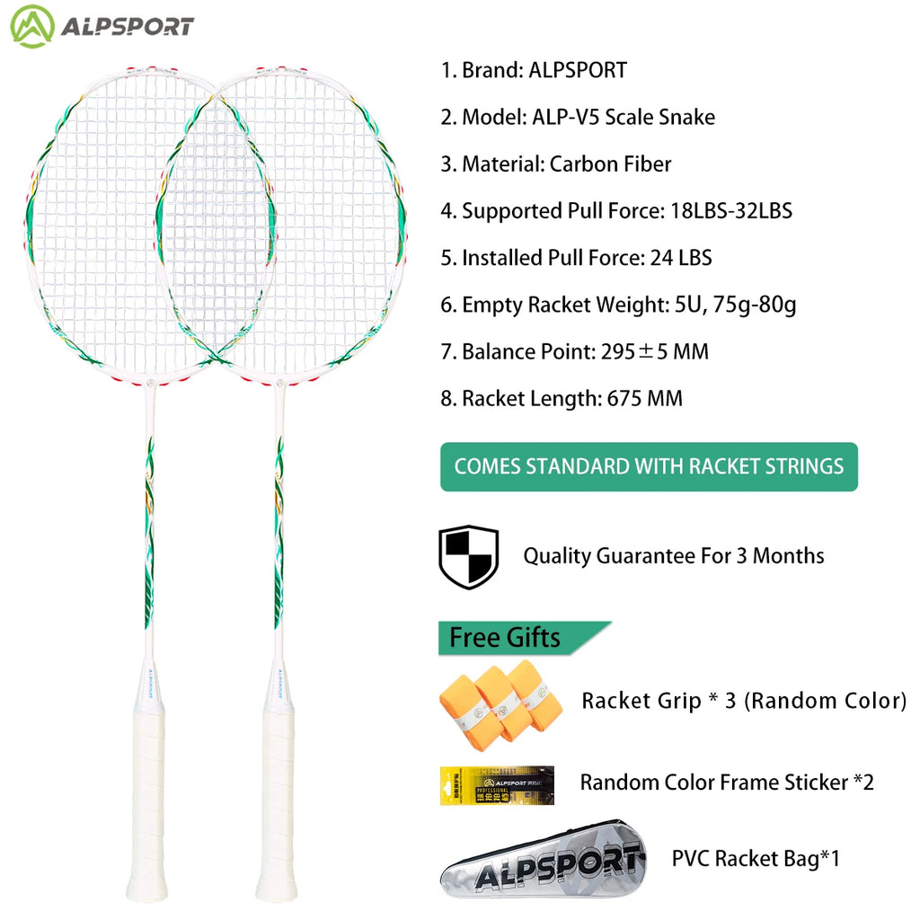 ALP ZJ2.0 Pro 4U 85g 100% Carbon Fiber + Titanium Alloy Badminton Racket Ultra-light Sports Equipment Racket Badminton Training