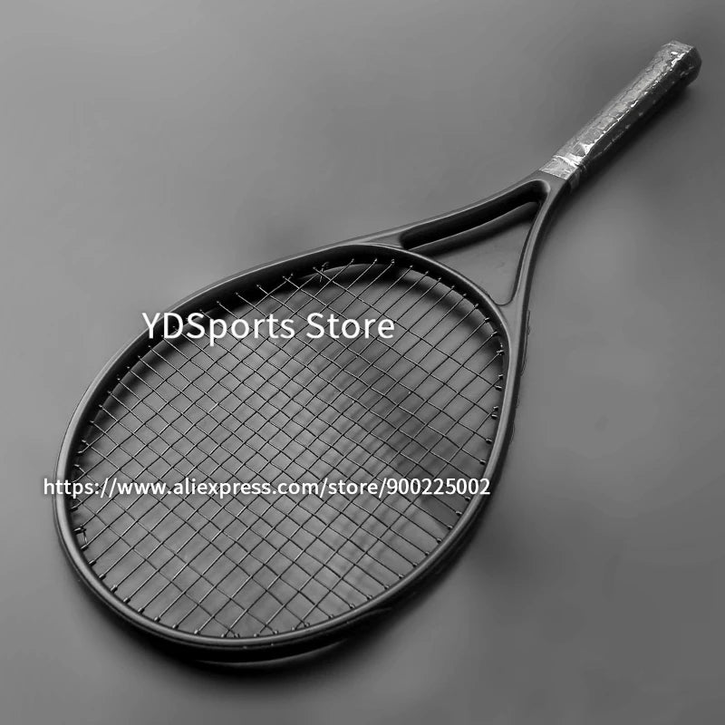 1pcs 27inch Technical Type Tennis Rackets Strung Carbon Aluminum Alloy Recreational Racquet Shockproof With Carry Bag For Adult