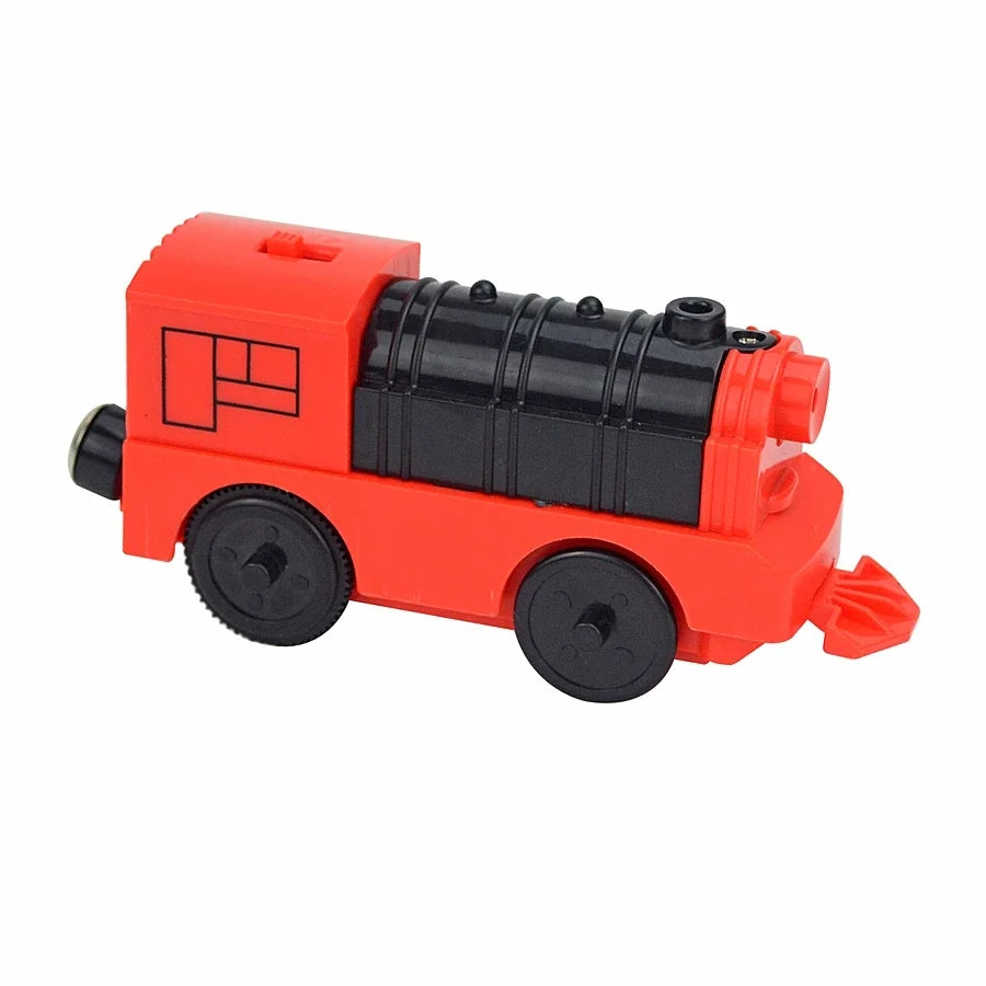 Locomotive Magnetic Car Electric Train Toys Fit All Brand Biro Wooden Diecast Slot Train Track Railway Educational Toys For Kids