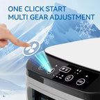 Compact Air Conditioner Fan Mini Evaporative Cooler with Ice Box & Large Water Tank USB Personal Cooler for Bedroom