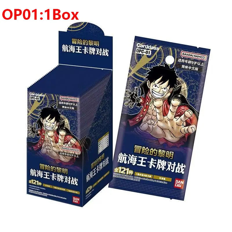 Bandai One Piece TCG OP01-OP13 Card Game Romance Dawn Chinese Version TCG Booster BOX Collection Cards Kids Toys Birthday Gift