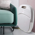 Folding Foot Bath Massager with Heat Vibration 4 Rollers Temperature Control Wireless Remote Foot Spa for Pain Relief Home Use