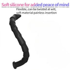 5 Sizes Curved Urethral Sound Penis Insert Stimulation Dilator Chastity Catheter Hollow Penis Plug With Stopper Sex Toys For Men