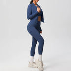 3pcs Sportswear Yoga Set Gym Sports Bra Zipper Jacket Leggings Clothes Sportswear Yoga Suits For Women Fitness Set Tracksuit