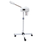 Professional Face Steamer Nano-Ion Ozone Hot Mist Hot Mist with LCD Screen Adjustable Height for Salon Home Spa Aging Reduction
