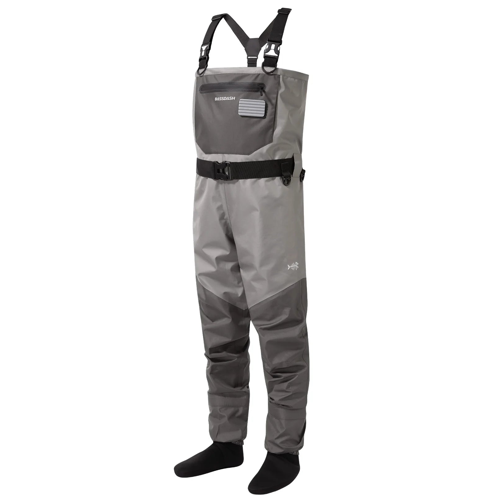 BASSDASH Fishing Wader Lightweight Stocking Foot FW08 Men’s Breathable Waders Waterproof Fly Fishing Chest Main image