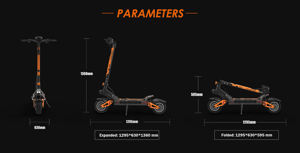 KuKirin G3 Pro Adult Electric Scooter 1200W*2 Motor All-Terrain Escooter 10 Inch Tire 52V23.4Ah Battery E-Mountain E-Scooter
