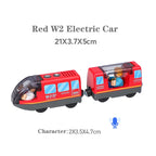 Battery Operated Locomotive Pay Train Set Fit for Wooden Railway Track Powerful Engine Bullet Electric Train for Boys Girls Gift