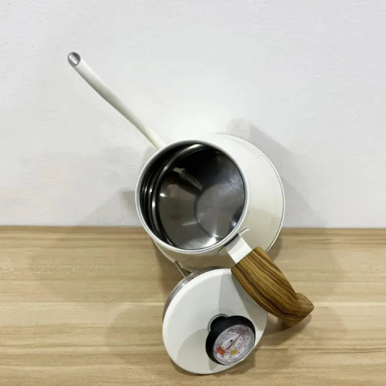 Stainless Hand Drip Coffee Maker with Thermometer Goose Beak Kettles Teapot Gooseneck Kettle Coffee Pot