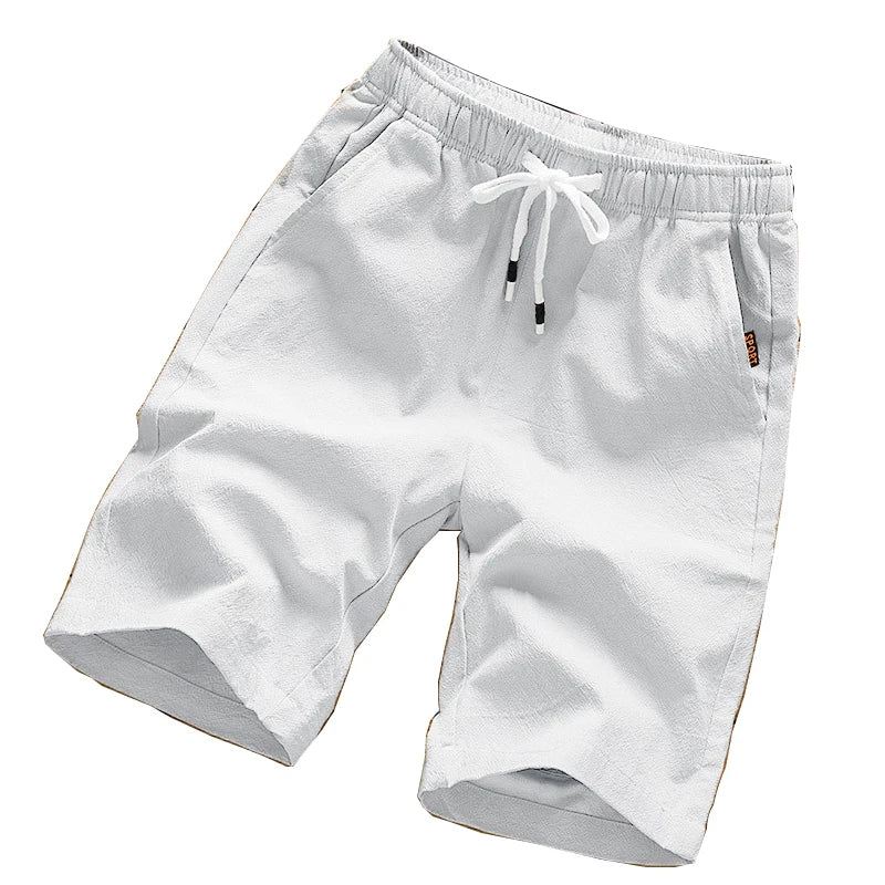Summer Men'S Large Size Casual Shorts Beach Pants Running Sport Straight Short Pants Male Thin Sweatpant Leisure Loose Shorts