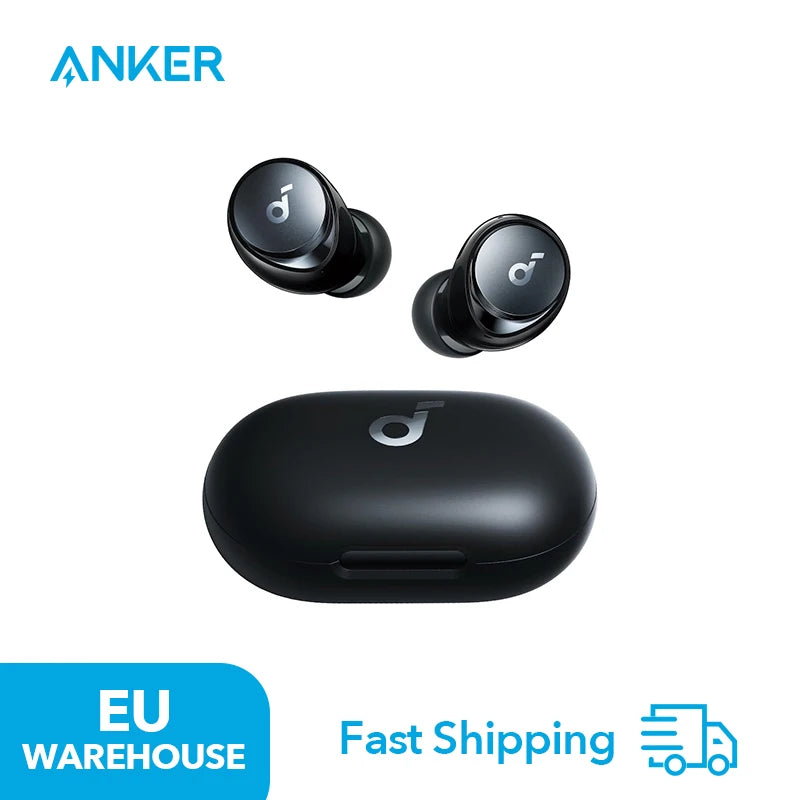 (EU stock) Soundcore by Anker Space A40 Bluetooth headphones, 98% automatic noise cancellation, wireless earbuds Main image
